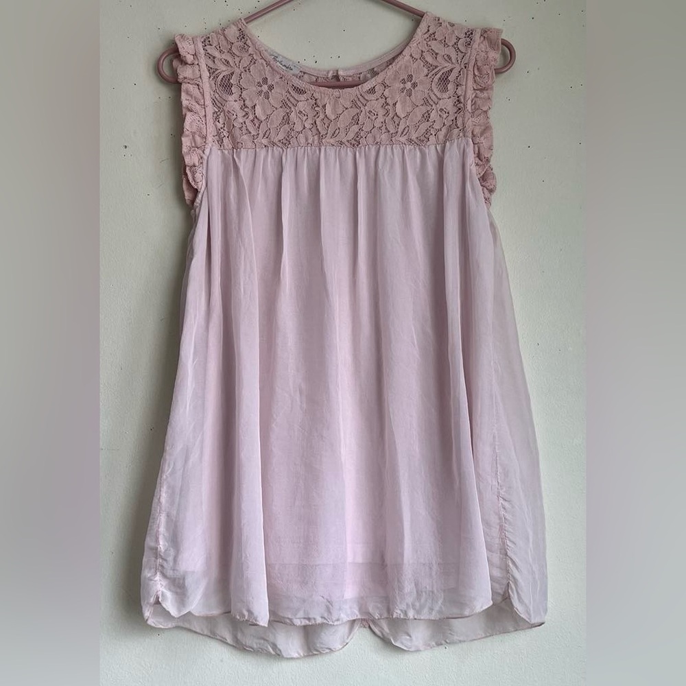 Bellamie Pink Lace Top